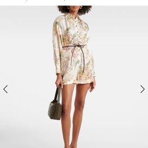 ZIMMERMANN Waverly floral silk romper size 3